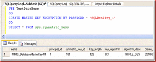 MS SQL Server - Trust me it's easy!: Database Master Key (DMK)